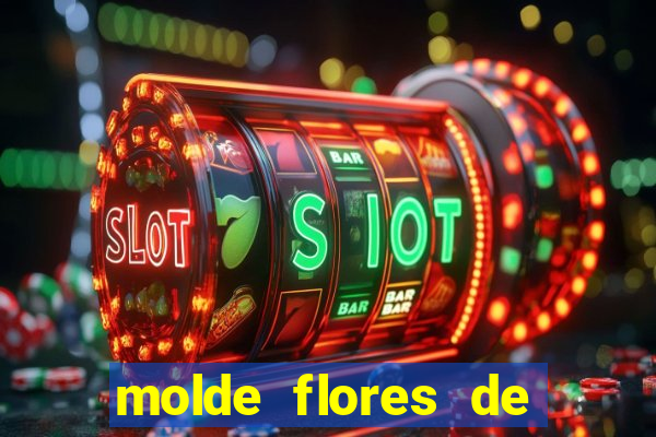 molde flores de papel para imprimir